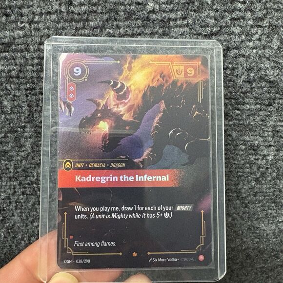Other - League of Legends Riftbound Origins Foil KADREGRIN THE INFERNAL #038/298